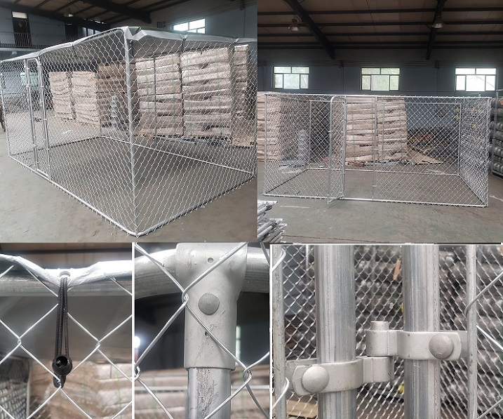 Factory trade assurance classic lowes 10x10x6 foot dog run kennel design / cheap large outdoor galvanized dogs houses for sale