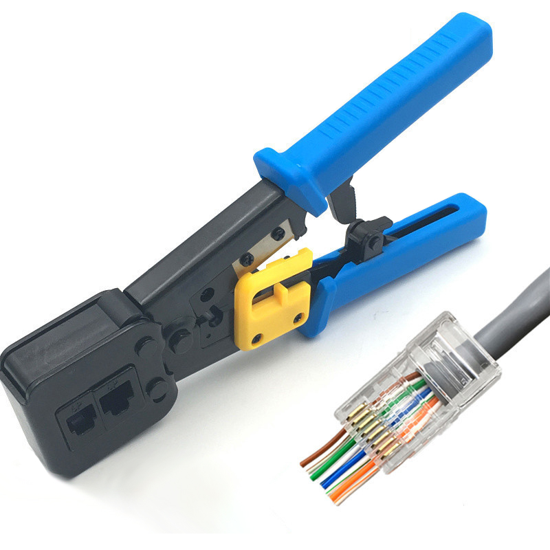 Обжимной инструмент EZ, заводская цена, соединитель RJ45 EZ, обжимной инструмент для соединителя RJ45