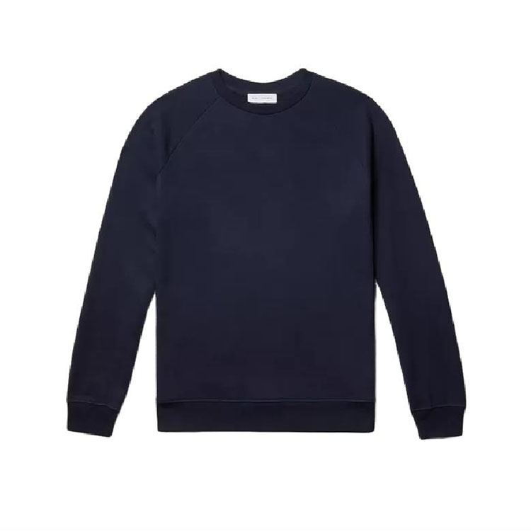 Custom Logo O Neck Navy Soft Cotton High Quality Clothing Sweatshirt Hip Hop Oversize Men Cool Sweatshirts