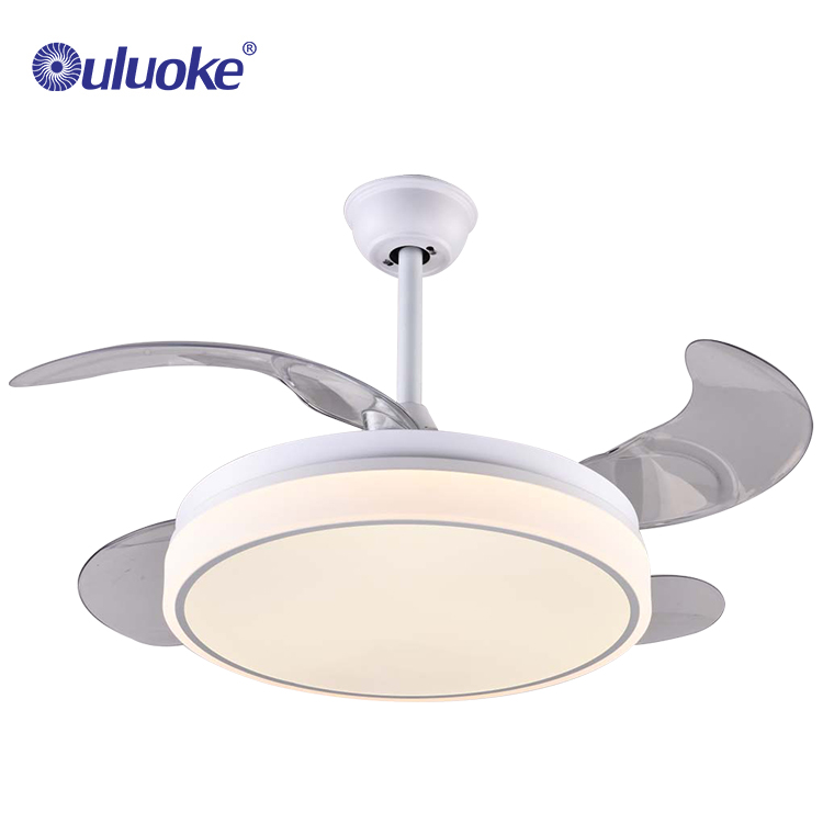 42 inch Classic Iron Plastic Blades Indoor Energy Saving Remote Control Ceiling Fans with Lights