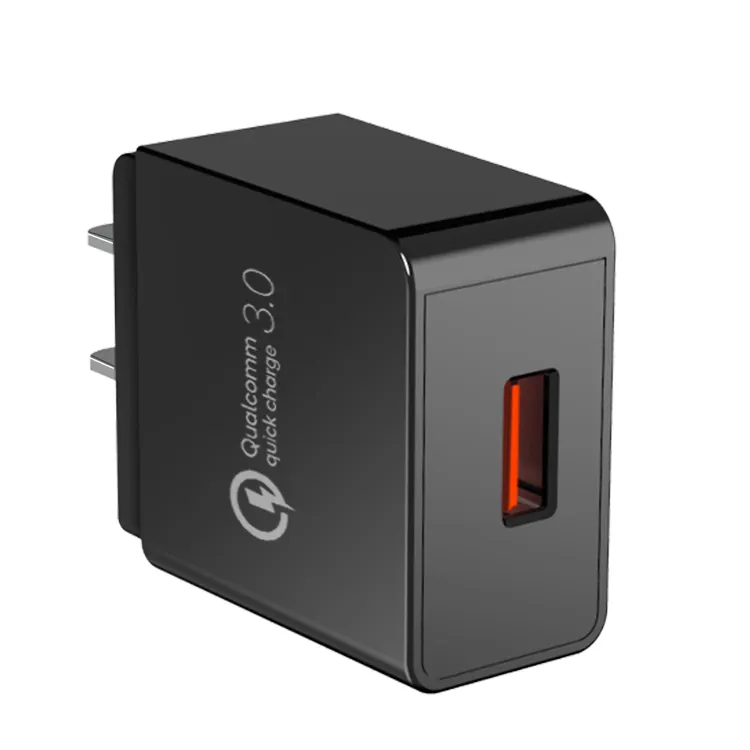 Manufacturer Supplier Quick Charge 3.0 18W Single Port USB Charger Smart Fast QC3.0 Wall Charger