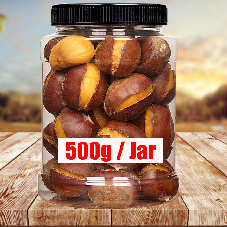 OEM wholesale 500g jar Crispy Chestnut Snacks dehydrated Crispy dried fruit vegetables
