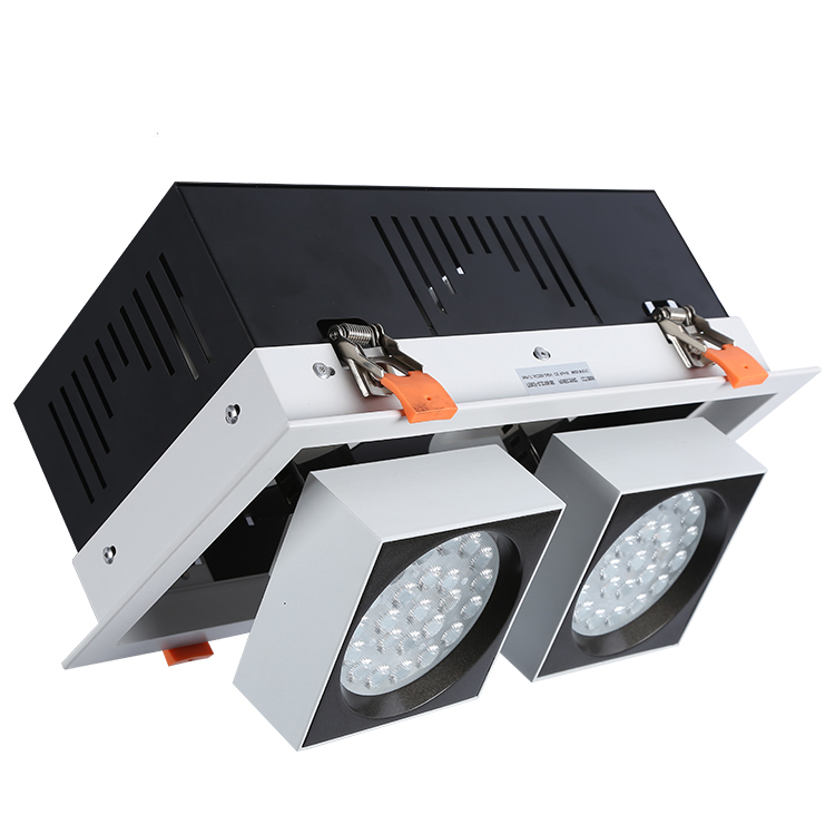 20WX2 Rectangular led adjustable gimbal spotlight SMD double head with SAA CE
