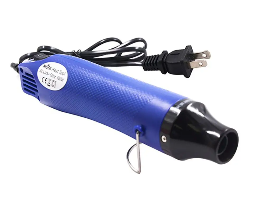 Best Selling Shrink Wrap Embossing Powder 110v/220v/230v US/UK Plug 300W Mini Hot Air Blower Heat Gun