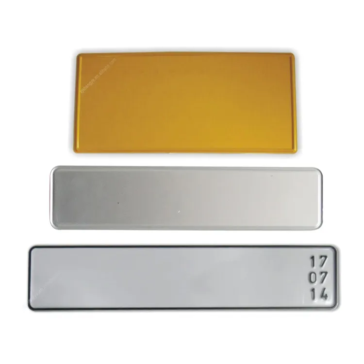 Cheap custom reflective license plates number plate blank metal car plate