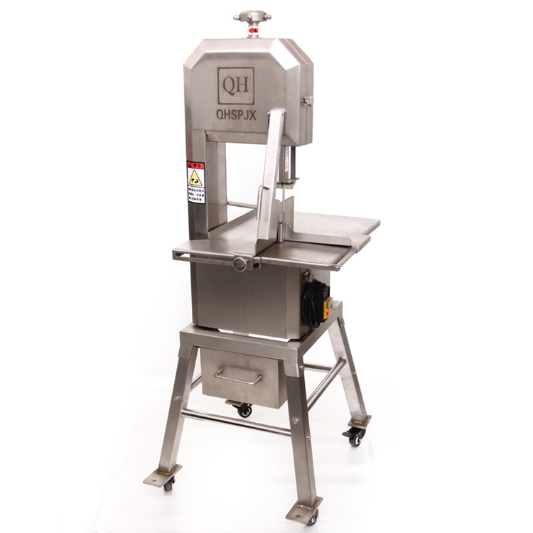 QH270A 1.5KW коммерческие машины для резки костей замороженного мяса, ленточная пила для резки костей замороженной рыбы, мяса, пильный диск