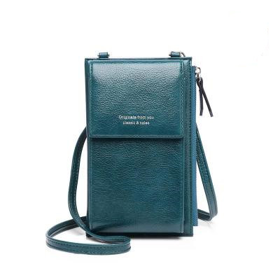 Customized Large Capacity Cell Phone Bag PU Leather Crossbody Bag Mini Phone Pouch Fit Mobile Phone Bag Wallet