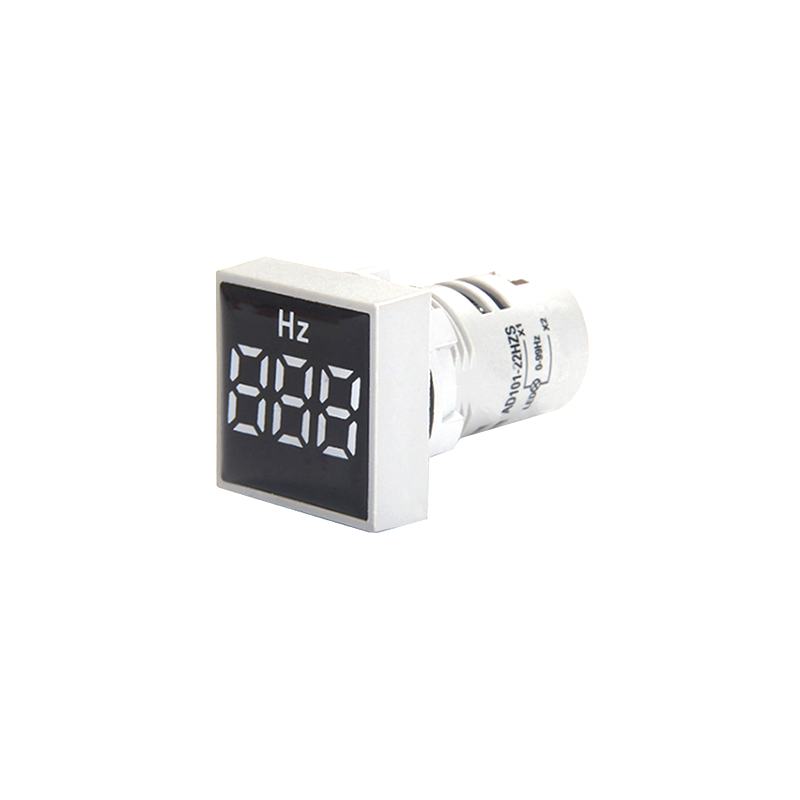 High quality 22mm digital display panel meters 20-75Hz hz meter 220V red yellow green blue white frequency meters