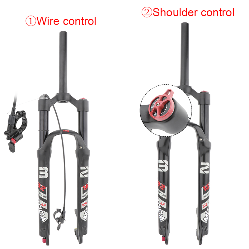 MEROCA Bicycle Air Fork 26/27.5/29 inch disc brake quick release MTB Shock Absorber Oil and Gas Fork