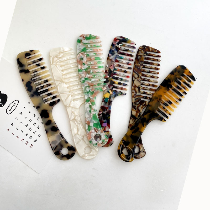 RARA 18.5CM Hot Sale Ins Fashion Hair Accessories Wholesale Custom Colorful Tortoiseshell Acetate Hair Combs