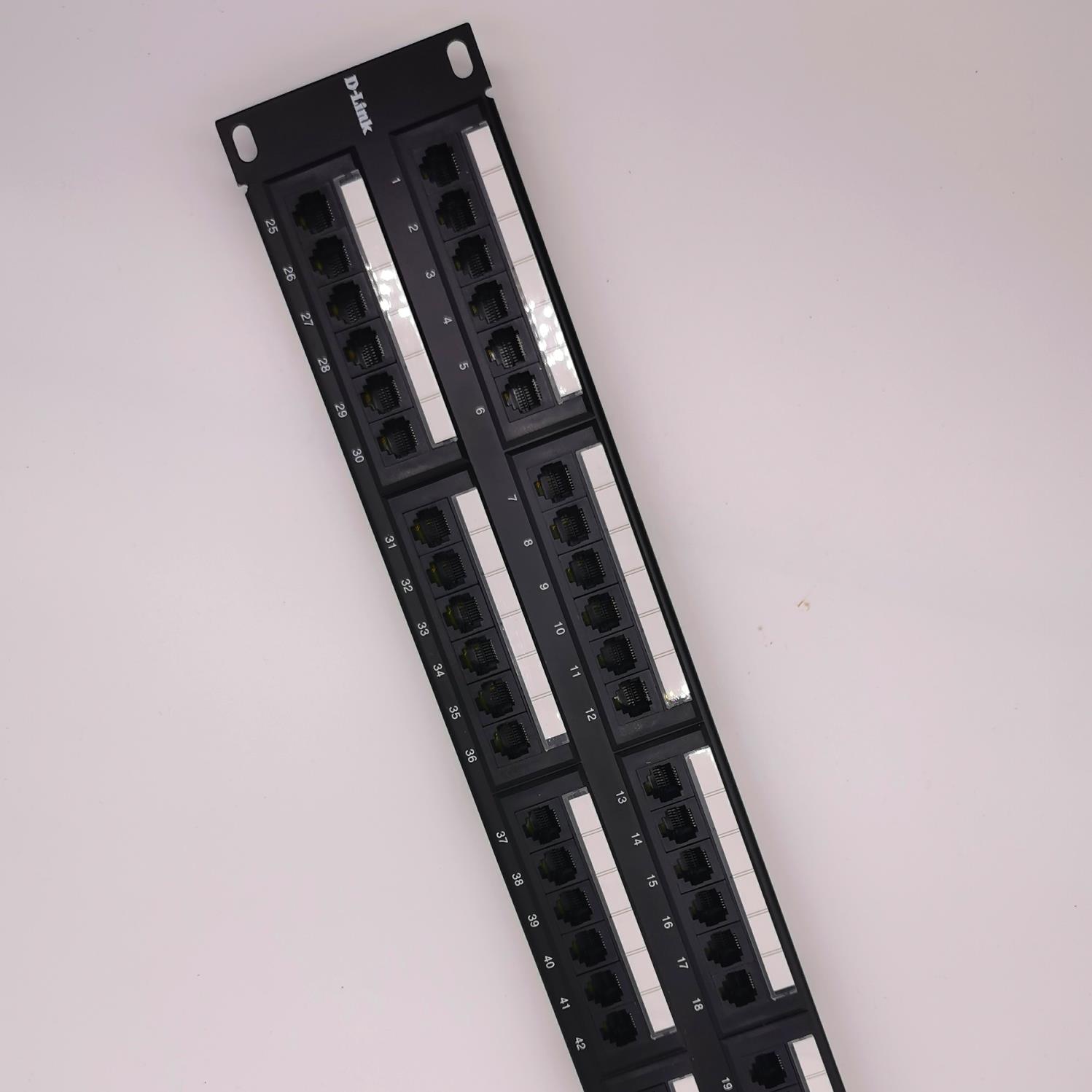 Сетевой патч-панель UTP RJ45 Cat6, 48 портов совместим с Cat6 кабелей, 2U 19 "для D-LINK