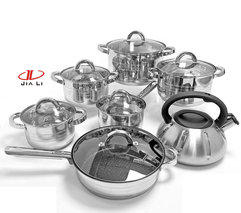 12pcs Straight Shape Good Sale Dutch Ovens cooking pot set and hotpot