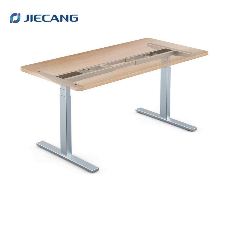 Jiecang JC35TS-EZ2.0 офисные компьютер Smart с двумя двигателями с регулировкой по высоте, стоящий Электрический регулируемый по высоте стол с беспроводным пультом