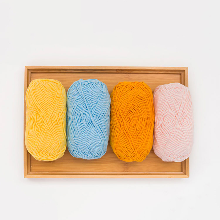 Очаровательная мягкая акриловая пряжа YarnCrafts для вязания крючком, хлопчатобумажная пряжа для ручного вязания
