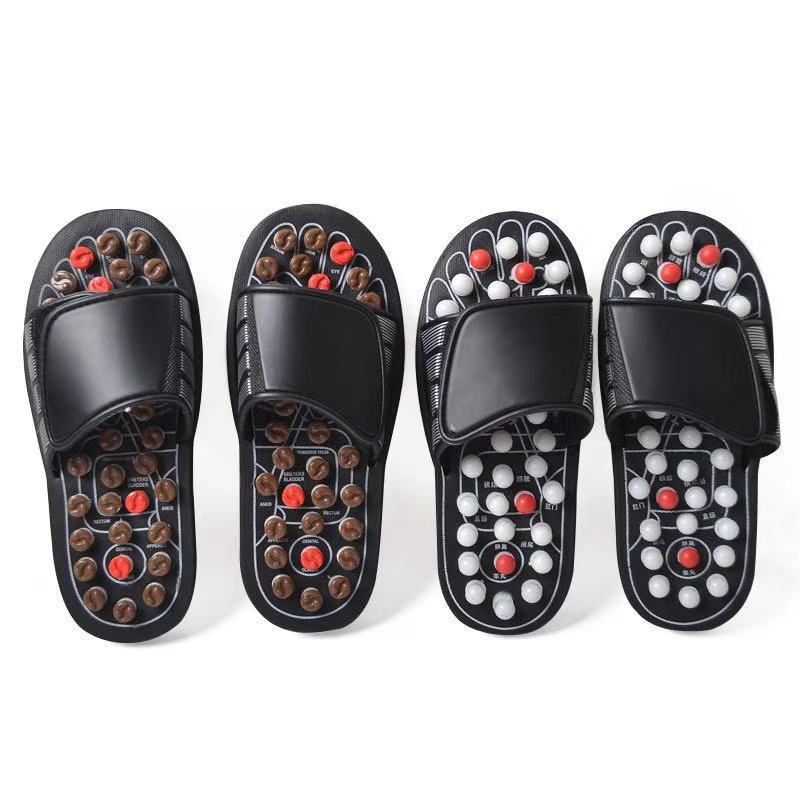 Foot Therapy Massage Shoes Acupuncture Points Indoor for Men Women Non-Slip Reflexology Sandals Acupressure Slippers