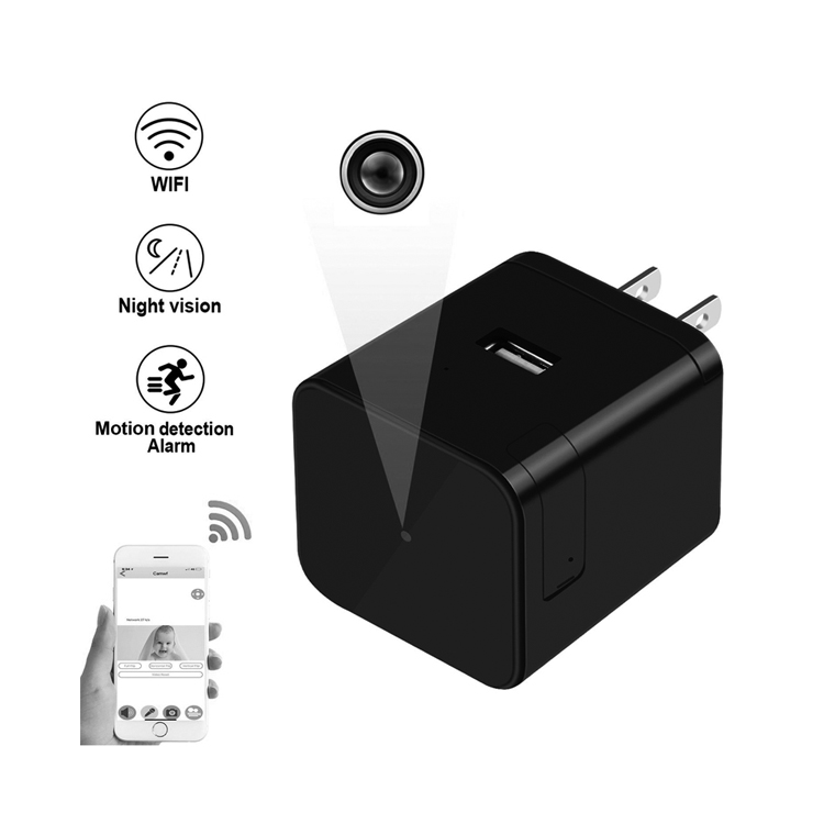 Высококачественное беспроводное зарядное устройство Mini USB с камерой для прямой трансляции