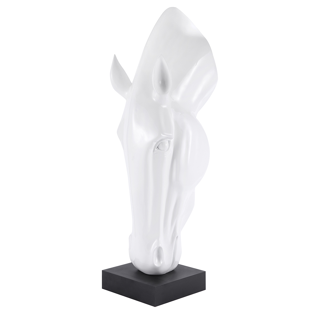Headstand White Horse FRP Head Bust sculpture