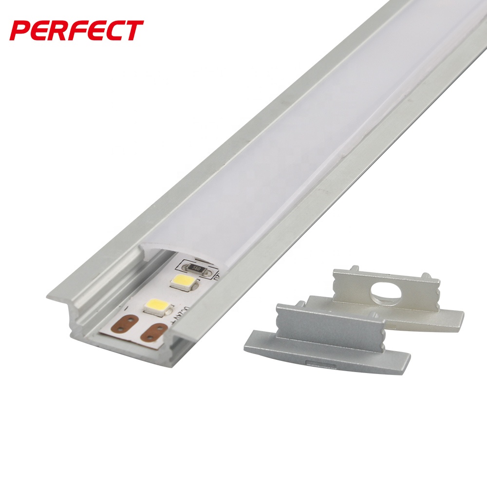ZL-1706B Recessed led aluminium profile LED strips - Profilo alluminio per strisce LED a incasso