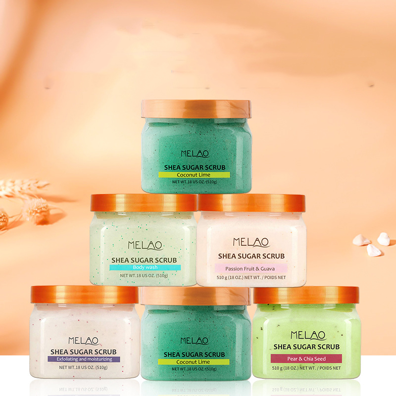 Uniasia Luxury No Label Custom Logo Organic Wokali Mint Ice Cream Sherbet Whipped Body Scrub