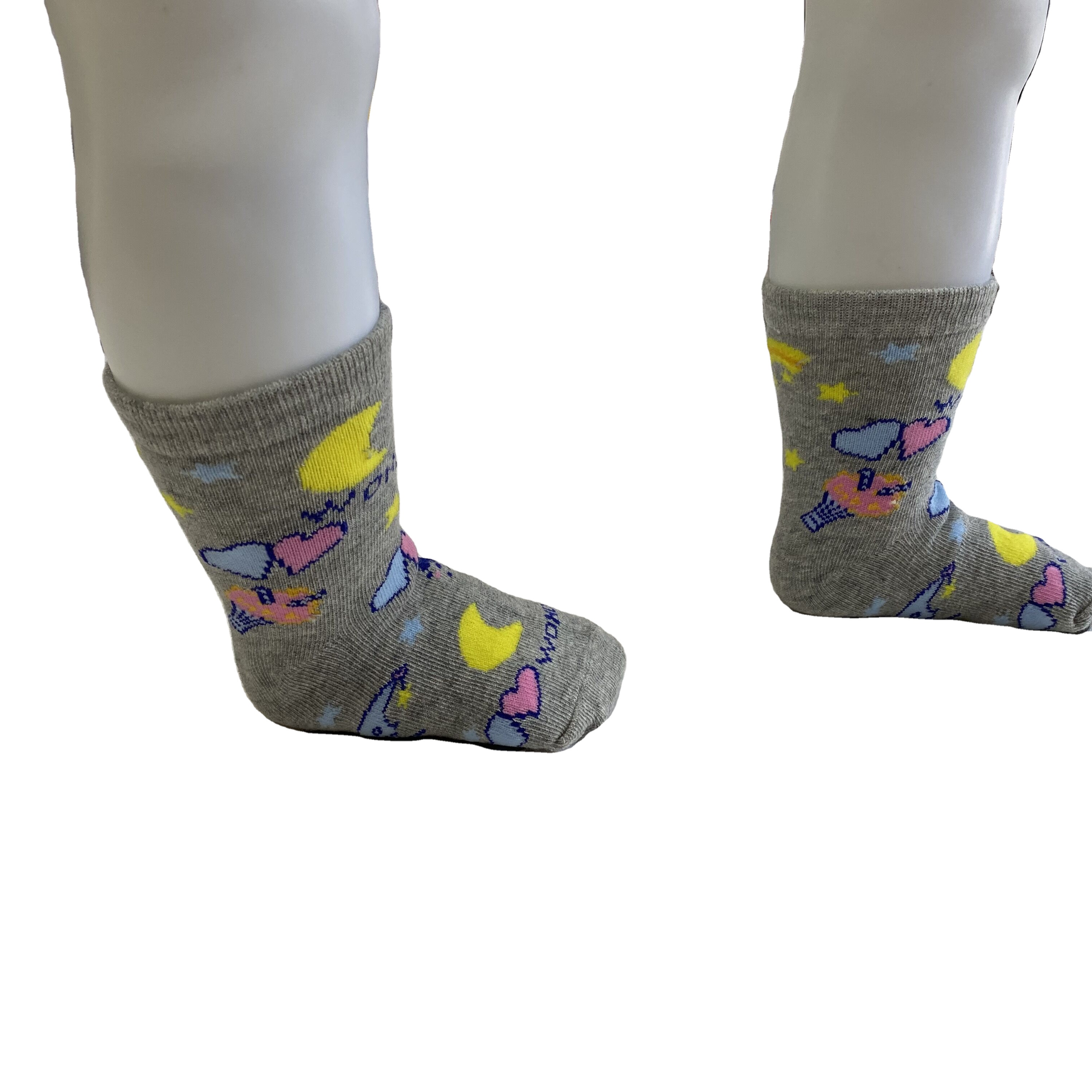 wholesale custom design children cotton cute socks for kids asian teen boys school girl jacquard cartoon crew sock from china
