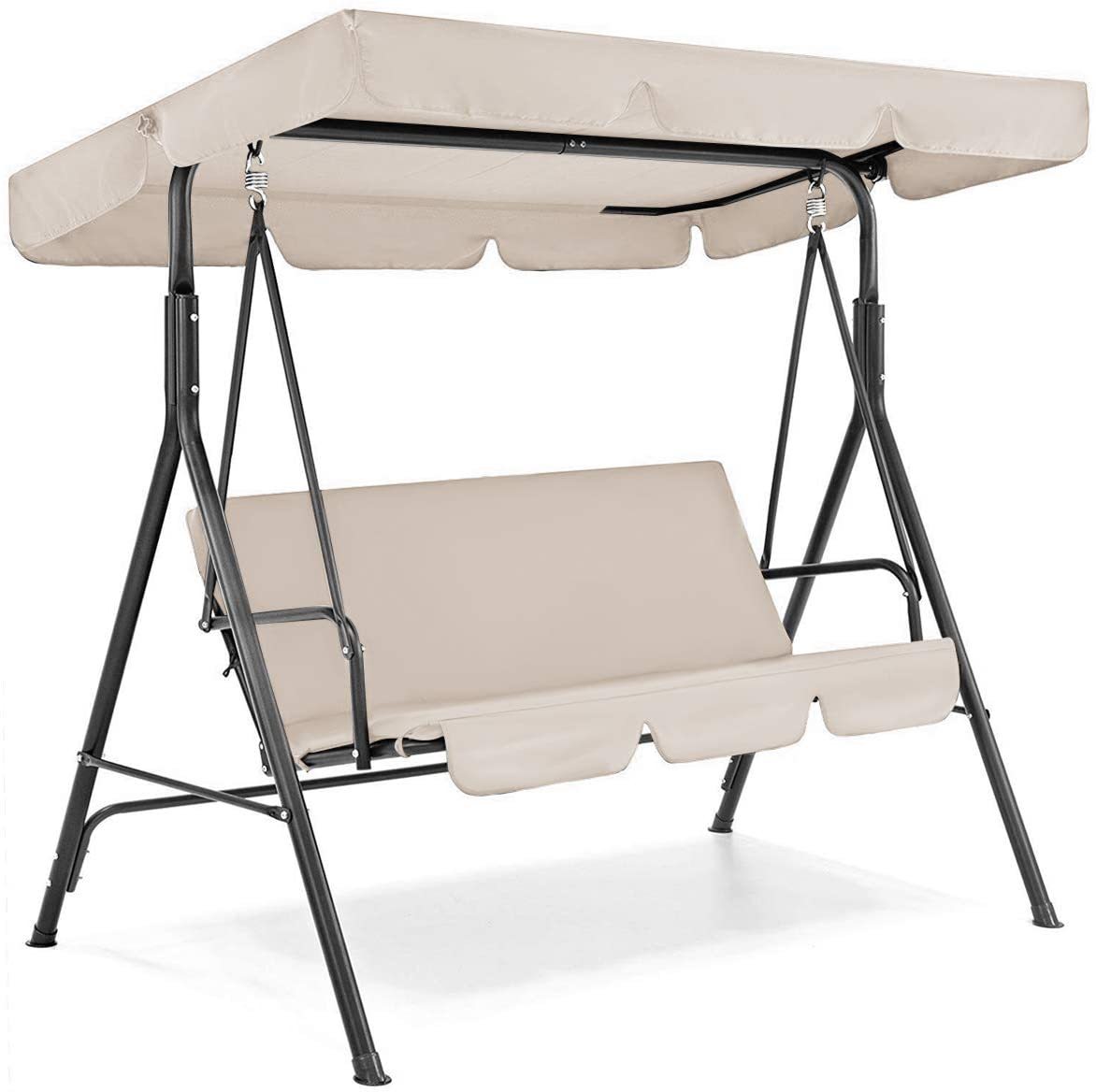 Waterproof Swing for Garden Patio Outdoor 3 Person Swing , Dustproof for Patio Yard Swing