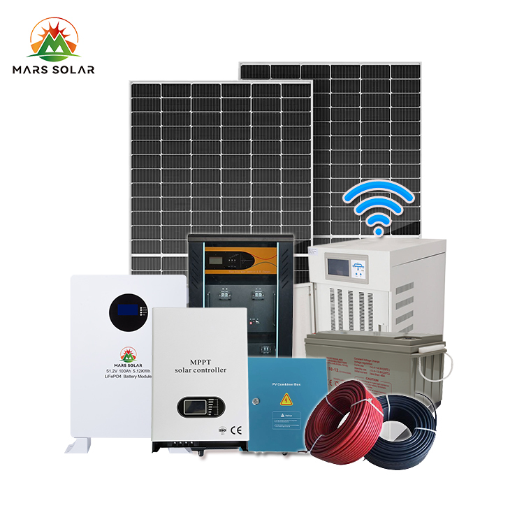 solar panels system paneles solar for power lithium ion battery with inverter power home off grid solar energy storage system