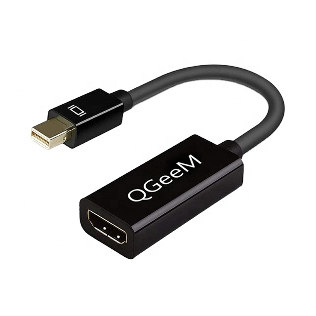 Адаптер QGeeM Mini Displayport-HD MI, адаптер Mini DP-HD MI 1080P @ 60 Гц с позолоченным покрытием, совместим с MacBook Pro