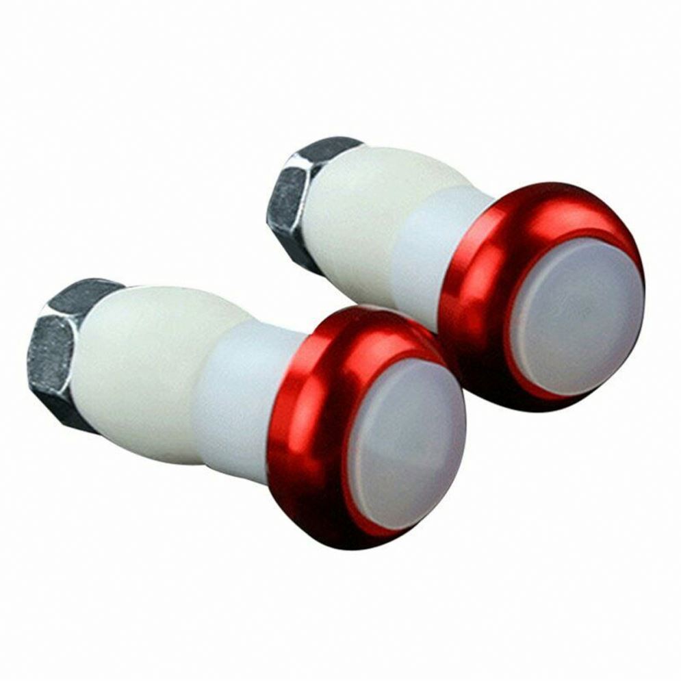HLM 2PCS/set Battery Powered Bicycle Handlebar Light Bike Signal Lamp Cycling LED Bar End Plugs Indicator Safety Lights