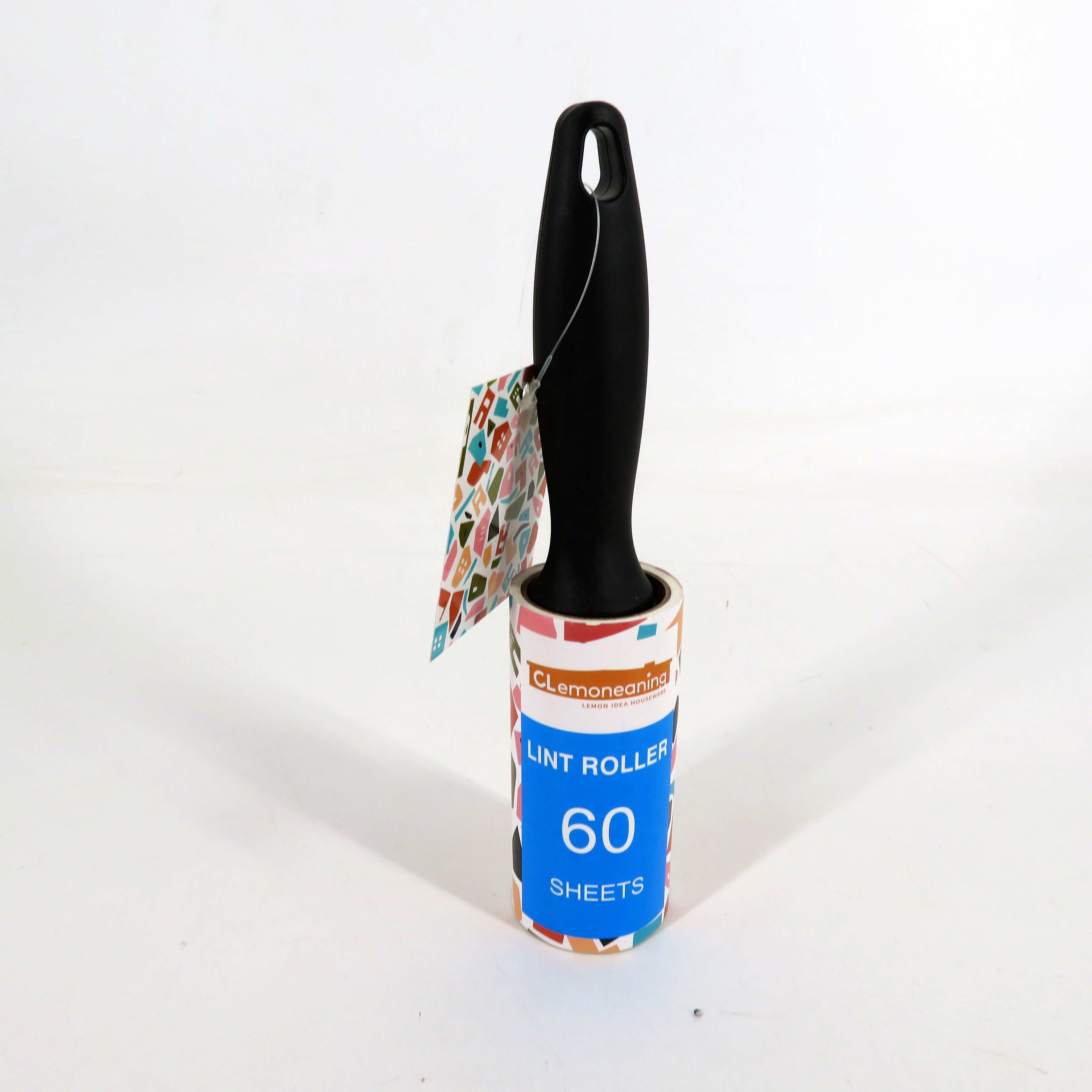 single package 60 sheets plastic handle lint roller easily removes clothes cleaning roller