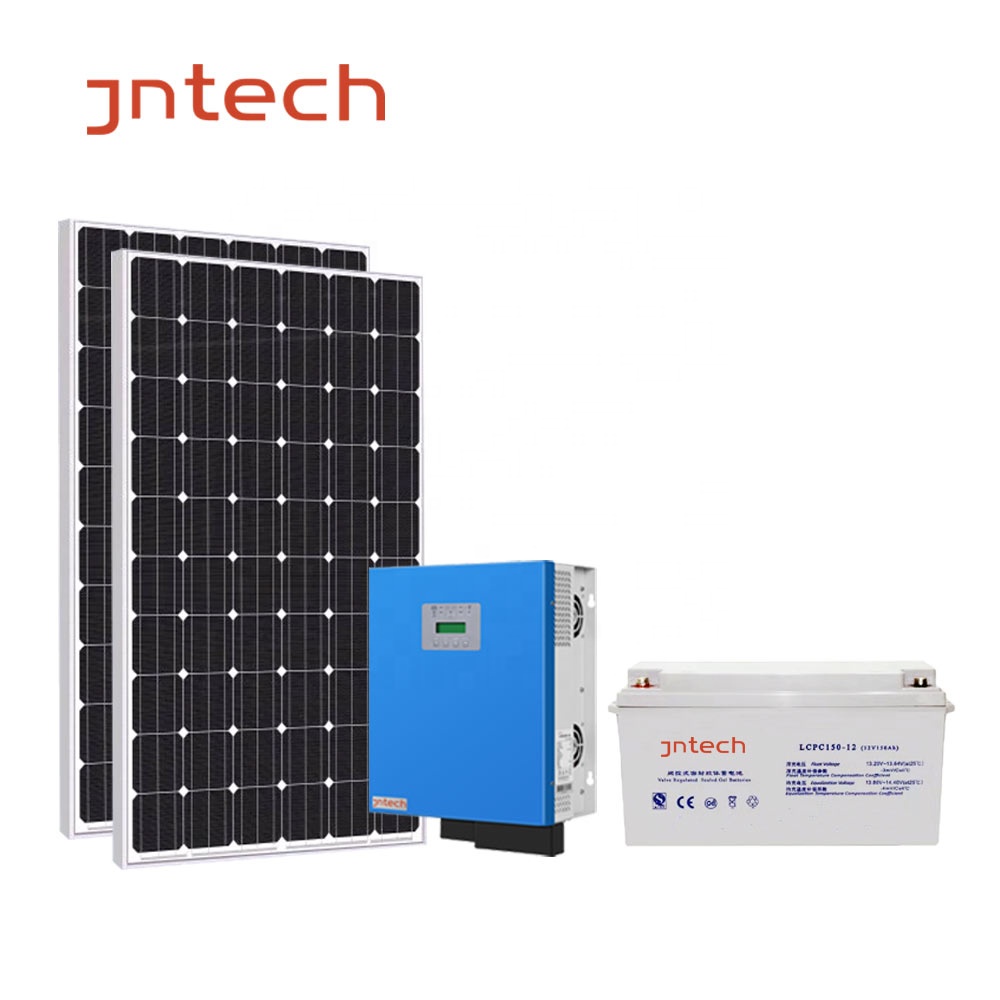 JNTECH 48Vdc 4kw решетки Солнечной системы с солнечный гибридный инвертор с AC контроллер заряда