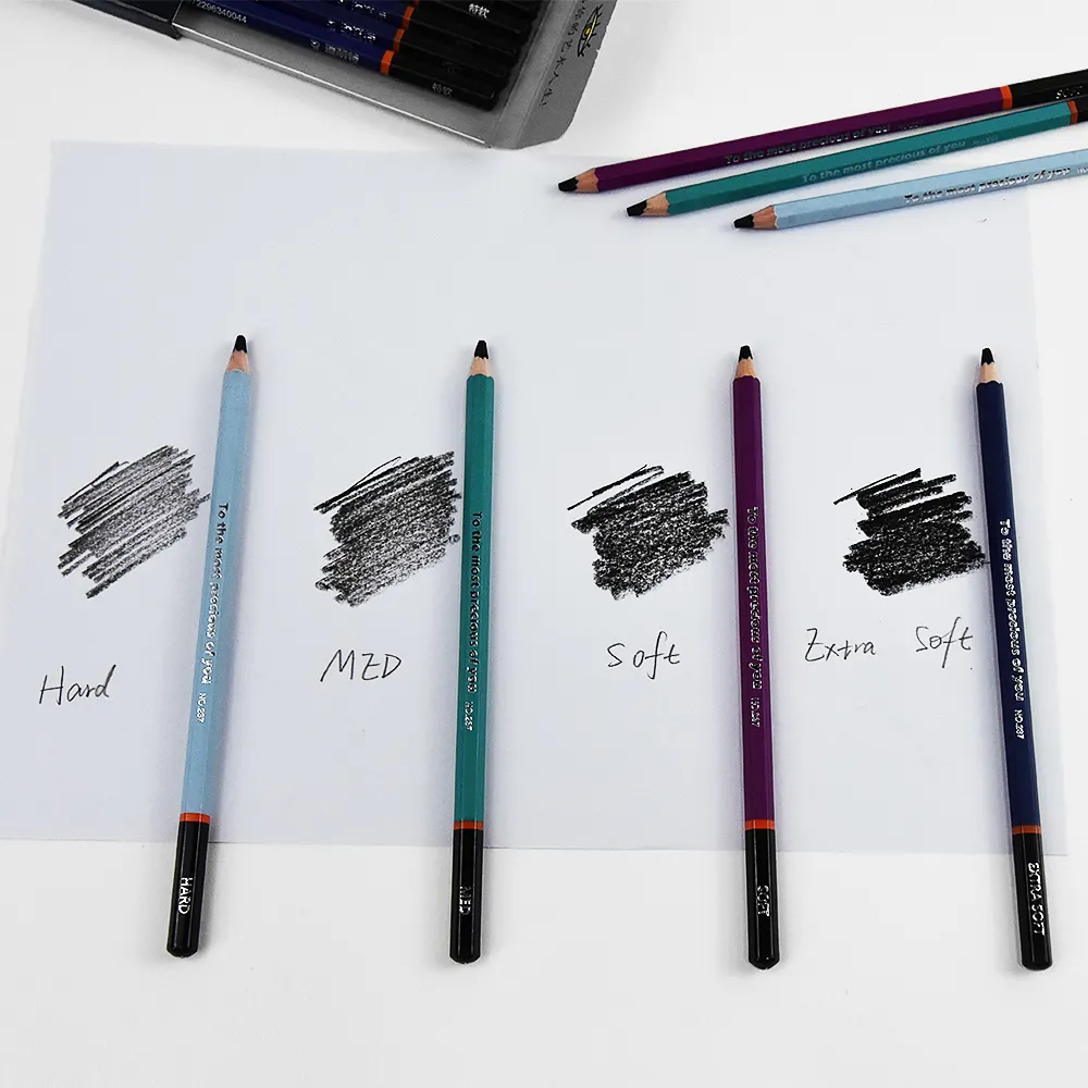 10 Pcs Set Professional Medium Soft Wholesale Artistic Sketch Charcoal Pencils