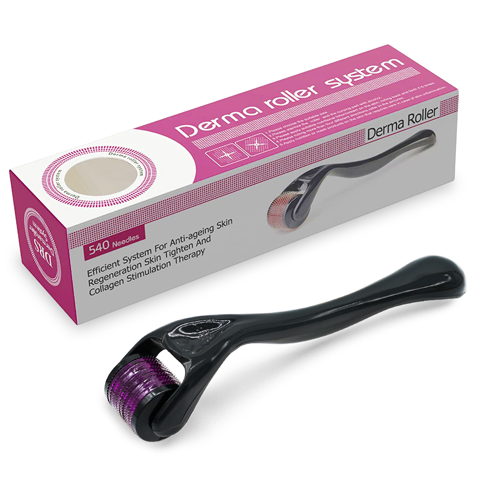 Cheap Amazon Hot Sell Black Customize Derma Roller 0.5 mm Derma Roller Dermaroller