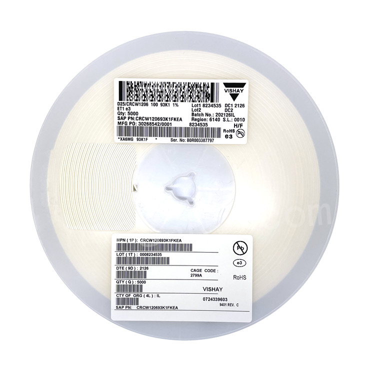 Новые и оригинальные резисторы для толстой пленки SMD 5,49 K OHM 1% 3/4W CRCW20105K49FKEF