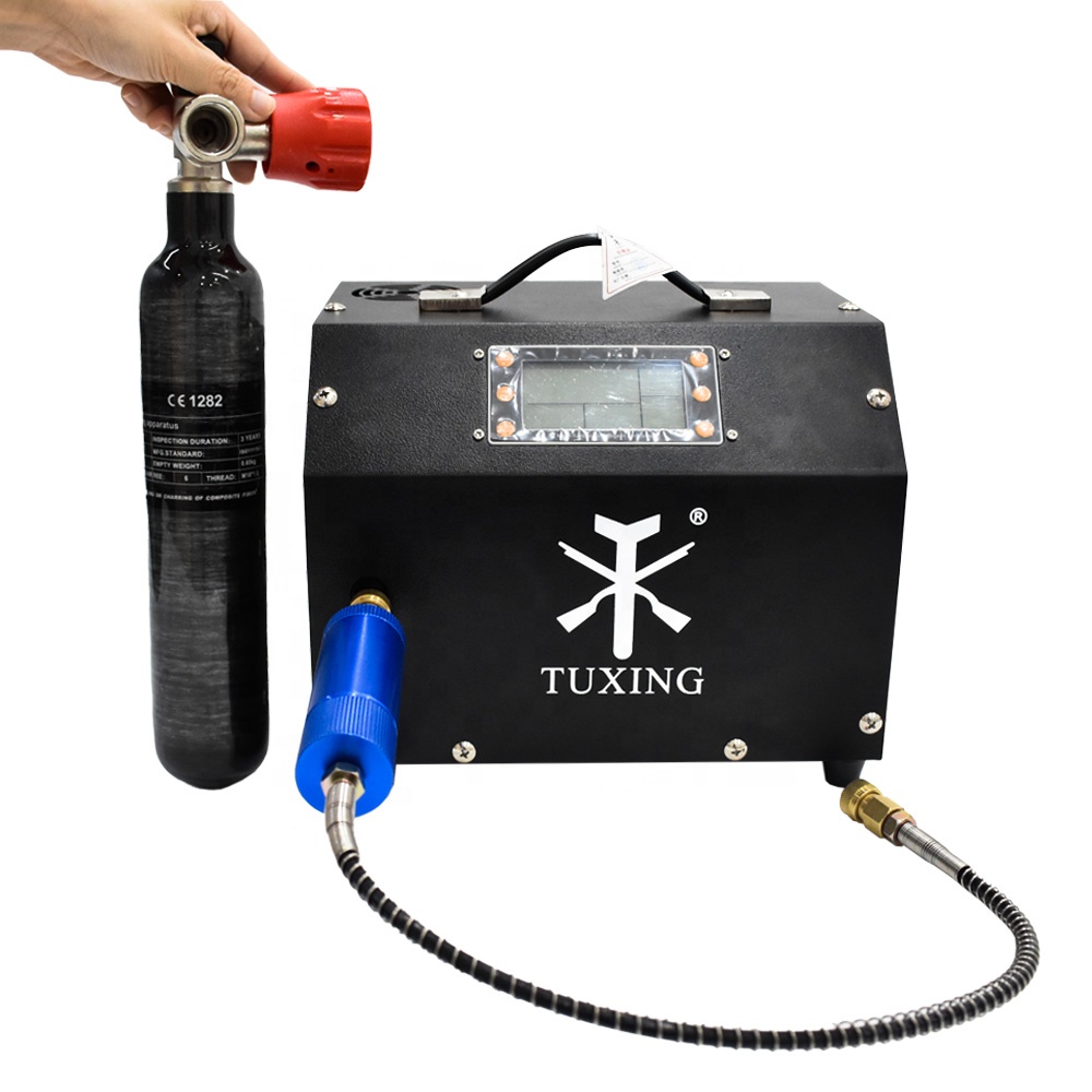 Tuxing портативный воздушный компрессор 12V 4500psi 30Mpa Pcp с ЖК-экраном