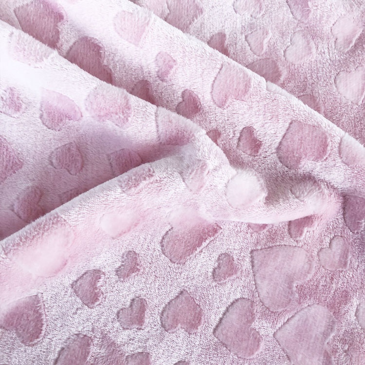 100% polyester minky flannel fabric for blanket 3D brushed flannel fleece fabric