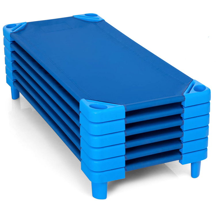Simple Washable Stackable Light Weight Plastic Kindergarten Single Children'S Kid Daycare Cot Kid Bed