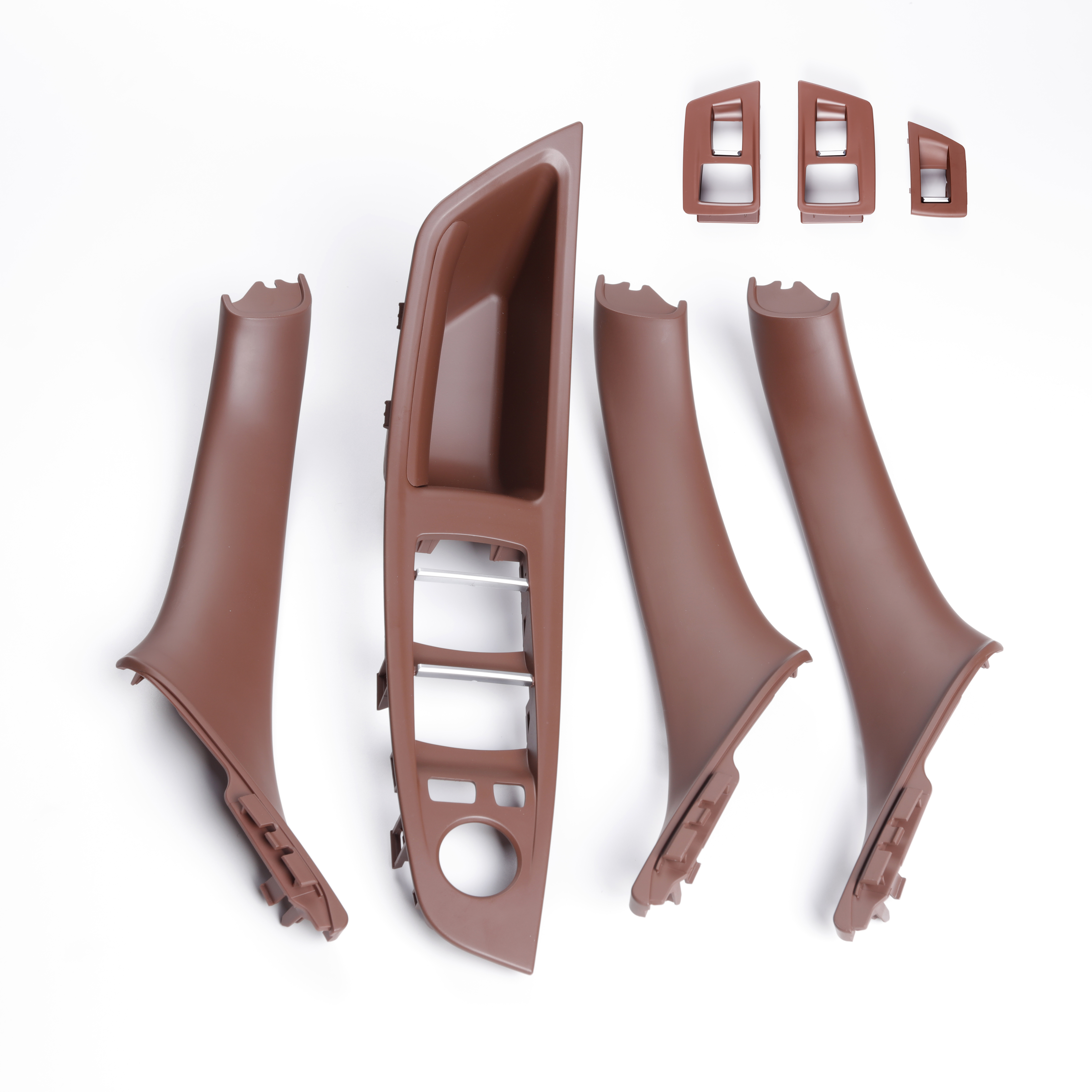 Hot Selling Auto Parts Car Inner Door Armrest Pull Interior Door Handle Cover 7-piece Suit For 5 BMW Series F10/F11/F18