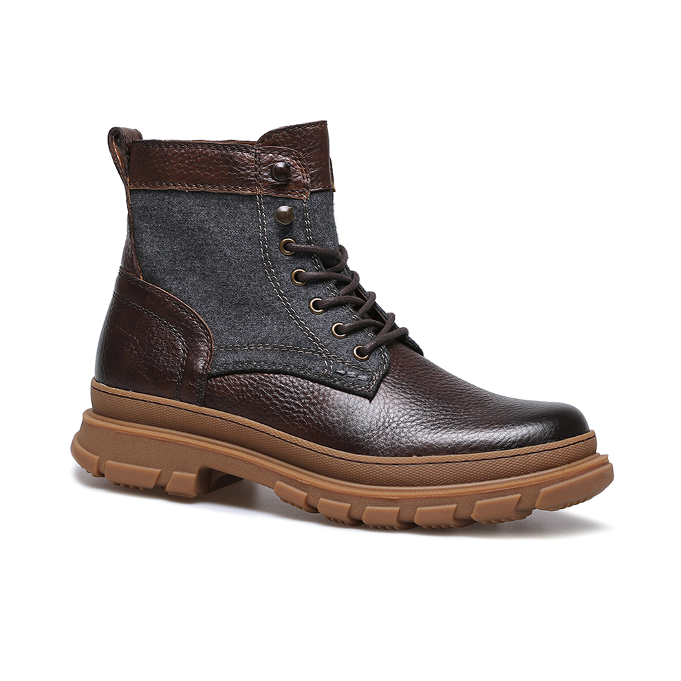Outdoor hiking chukka male casual boots leather mens boot shoes