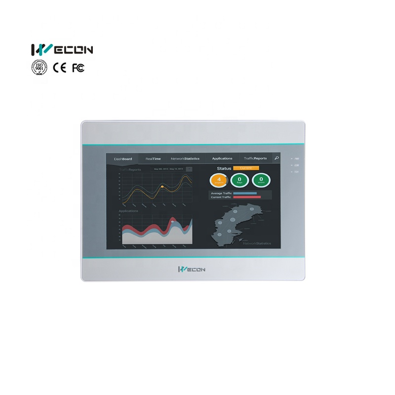 Wecon 7 дюймов рентабельная промышленная hmi панель со встроенным SCADA бесплатное программное обеспечение