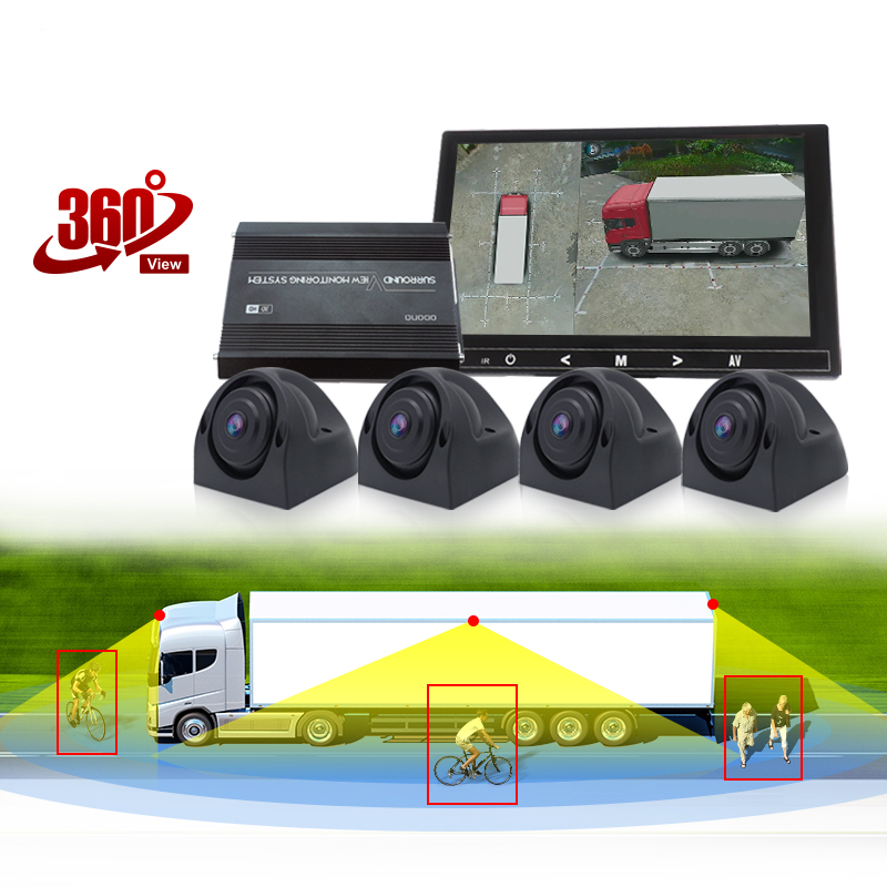 360 Degree Camera Heavy Duty Truck Video Surveillance 24V Side Reverse Backup Truck Camera