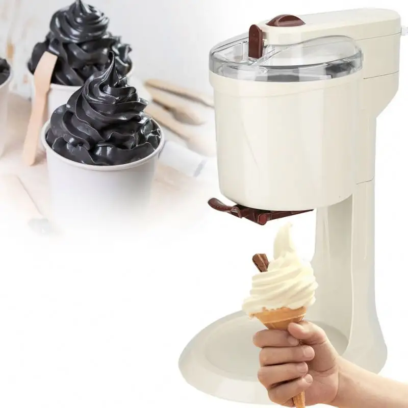 Hot Sale Home Ice Cream Maker Children's Fruit Cone Maker Mini Automatic Electric Homemade Ice Cream Maker
