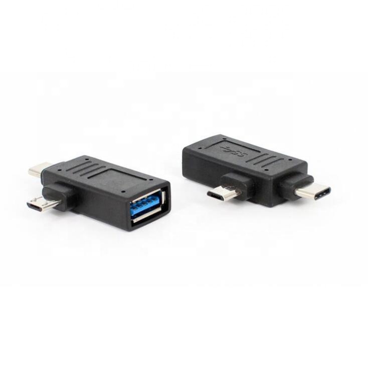Новые продукты зарядный usb-кабель типа C для USB3.0 Micro USB 5Pin мужской головы 2 в 1 OTG передачи данных адаптер конвертер