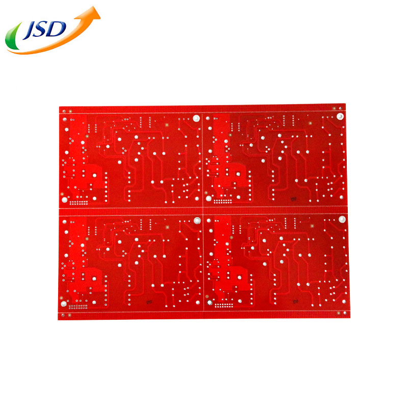 Low Price Pcb Circuit Board Double Layer Pcb With Red Soldermask Factory