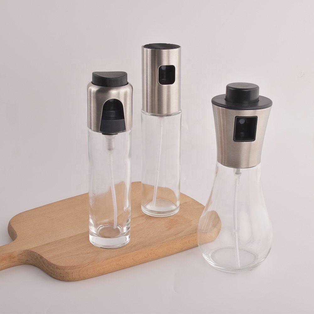 premium kitchen tool metal spray oil bottle household cooking oil sprayer for cooking dispenser