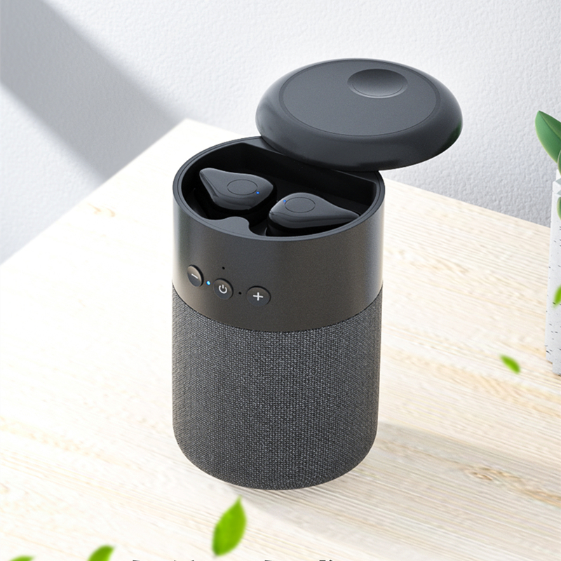 2021 New Arrivals B20 2 in 1 tws Wireless Speaker Earphone Trendy Earphones Stereo Waterproof TWS Blue tooh Earbuds
