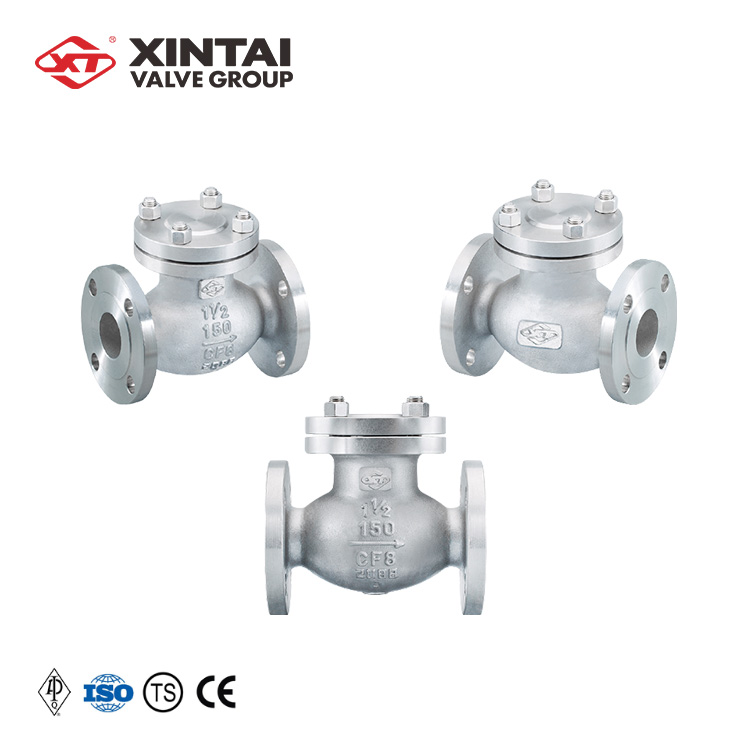 Фланцевый односторонний обратный клапан Xintai 1 1/2 дюйма API CF8 из нержавеющей стали, цена