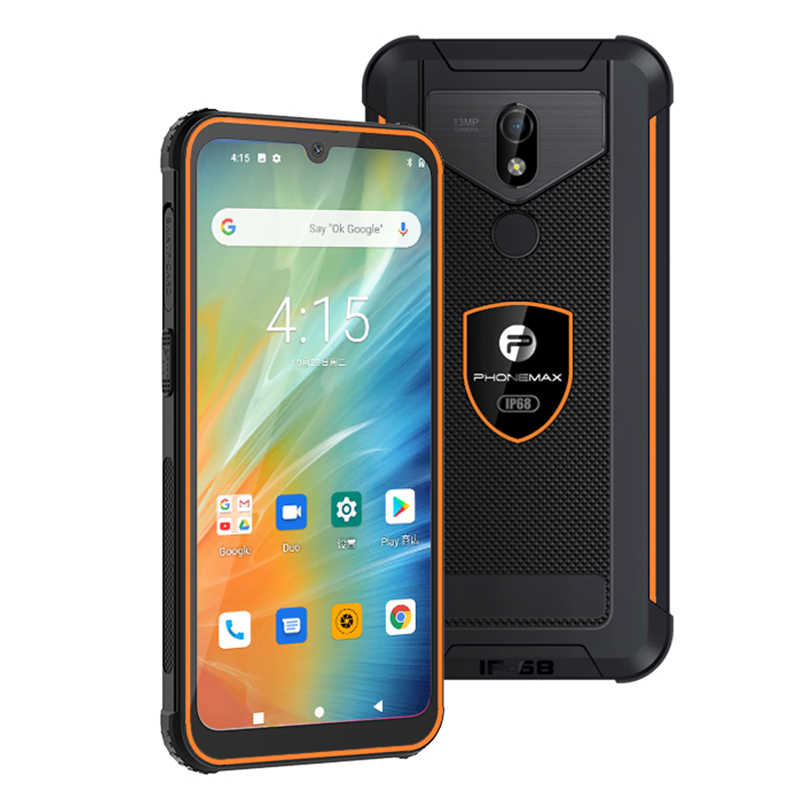 Phonemax OEM дешевый 4g lte NFC водонепроницаемый сотовый телефон ip68 прочный мобильный смартфон android 10 смартфон