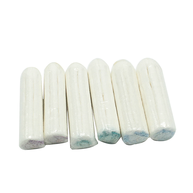 Female menstruation private label organic sanitary eco tampons