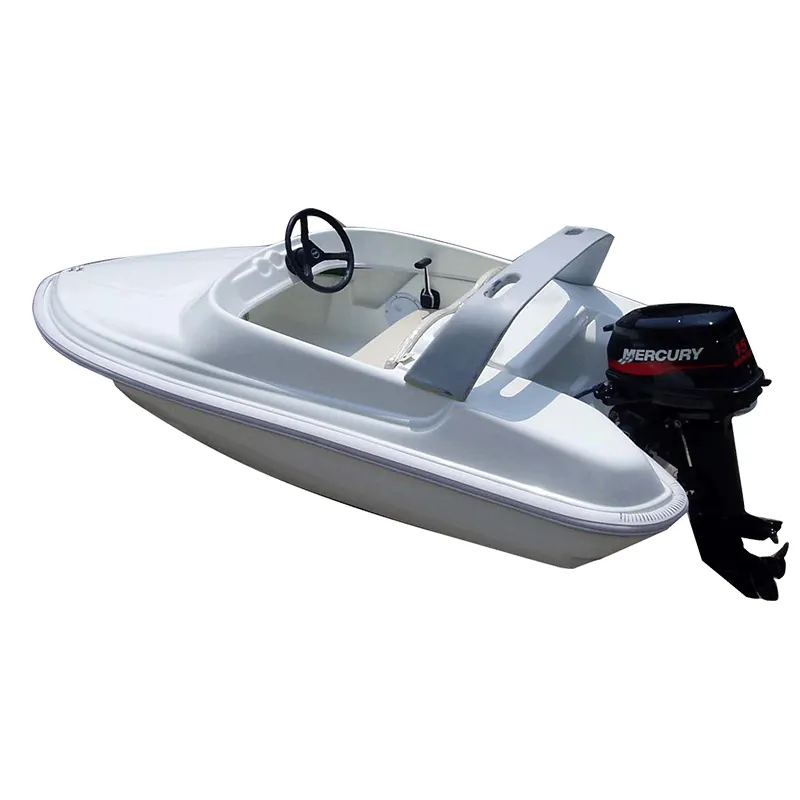 3.2m Fiberglass high speed Motor jet Boat with CE Certification not include outboard  motor