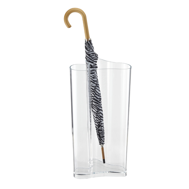Hight Quality Simple Rectangular Transparent Acrylic Umbrella Stand Holder